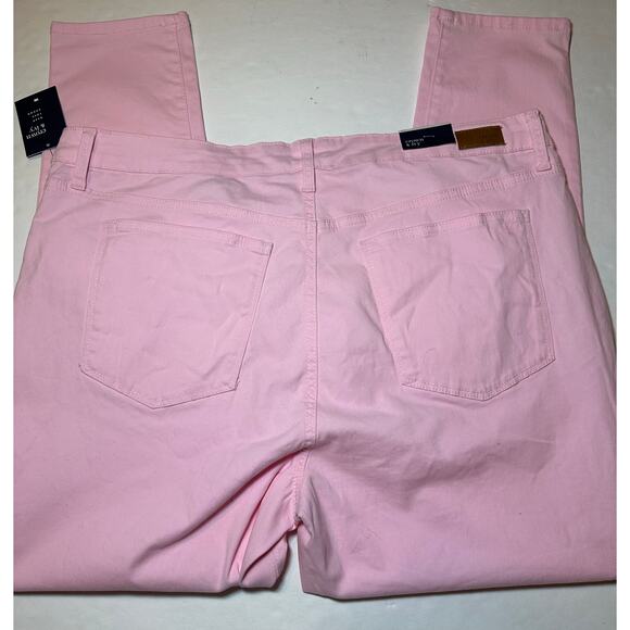 Crown And Ivy Jeans Women’s 16W Meadow Pink High Rise Skinny Denim Stretch - Picture 8 of 10